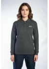 Regular Polo Sweatshirt Antrasit