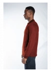 Regular Polo Sweatshirt Bordo