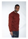 Regular Polo Sweatshirt Bordo