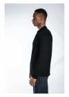 Regular Polo Sweatshirt Siyah