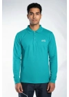 Regular Polo Sweatshirt Turkuaz
