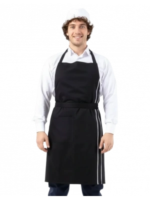 Barista Önlük Siyah-Beyaz