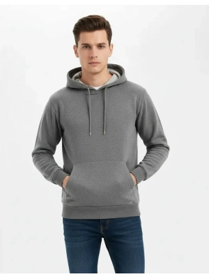 Kapüşonlu Sweatshirt Gri