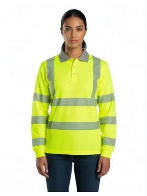 Alaska Hi-Vis Uzun Kollu Polo T-Shirt-Sarı