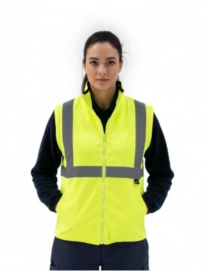 Alaska Hi-Vis 2 in 1 Yelek Neon Sarı