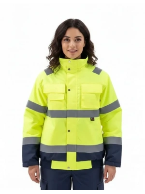 Alaska Hi-Vis 2 in 1 Mont Neon Sarı - Lacivert