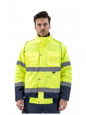 Alaska Hi-Vis 2 in 1 Mont Neon Sarı - Lacivert