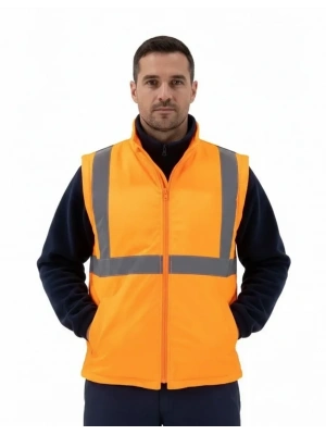 Alaska Hi-Vis 2 in 1 Yelek Neon Turuncu