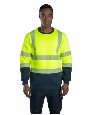 Alaska Hi-Vis Sweatshirt Neon Sarı - Lacivert