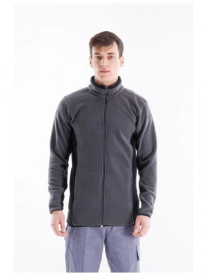 Alp Polar Ceket Gri - Siyah