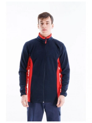 Alp Polar Ceket Lacivert - Kırmızı