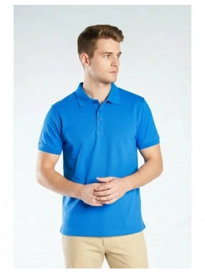 Elegans Polo Pike T-Shirt Saks Mavi