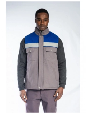 Oscar Yelek Saks - Gri