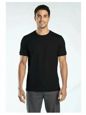 Regular Basic Bisiklet Yaka T-Shirt Siyah