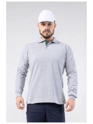 Regular Polo Pike T-shirt- Gri