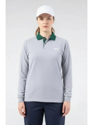 Regular Polo Pike T-shirt- Gri