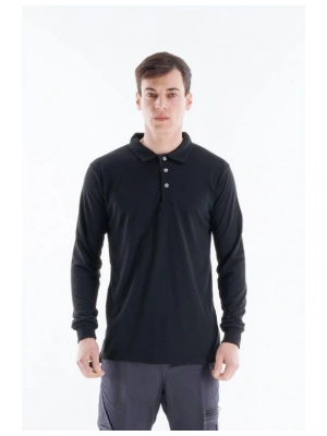 Regular Polo Pike T-Shirt - Siyah