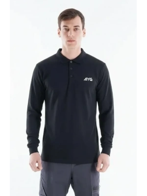 Regular Polo Pike T-Shirt - Siyah