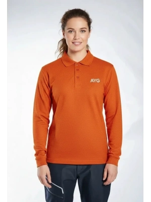 Regular Polo Sweatshirt Turuncu
