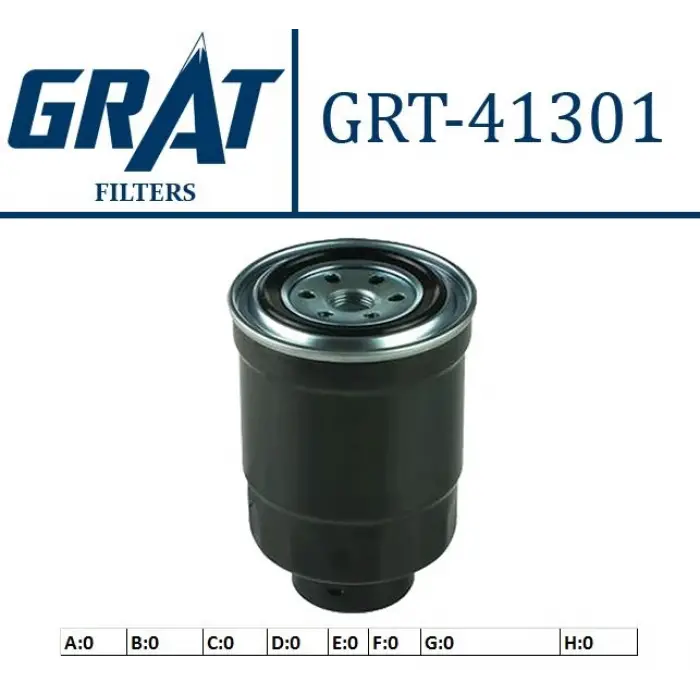 GRT 41301 | Mazot Filtresi D22 98-04 Skyster Vanetta LD23 Navara 10-14 Açık Tip