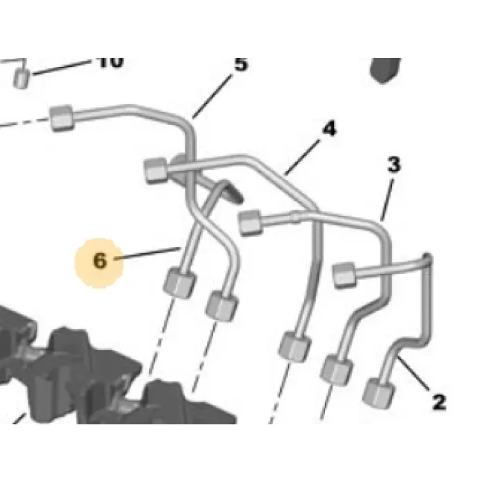 PSA 1570P8 | Enjektör Borusu 1.6 HDI 207 208 308 08-