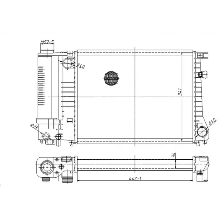HELLA 8MK366303841 | Motor Su Radyatoru BMW 318İ M30 M43 M44 M52 M20 M50 E30 E36 1989-1999