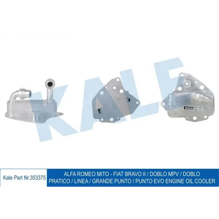 KALE 353375 | Yağ Soğutucu Petek Doblo Linea