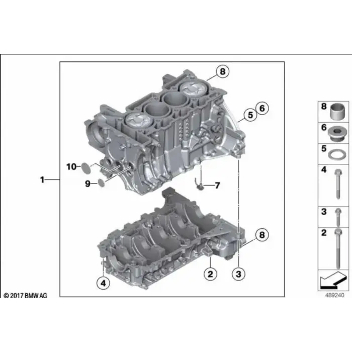 BMW 11112213109 | Yarim Blok F20 F30 F31