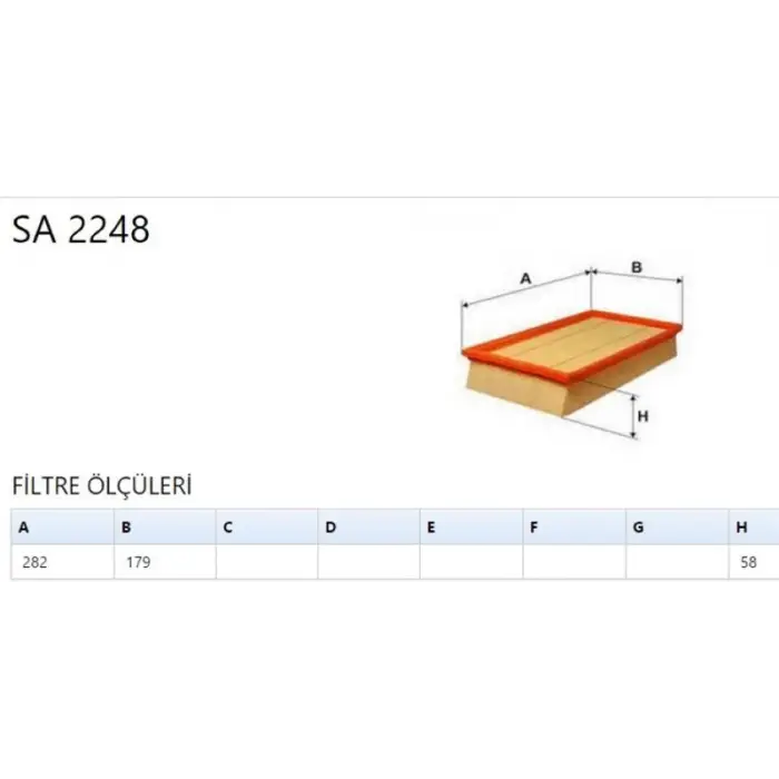 SARDES SA2248 | Hava Filtresi Navara 06-14 2.5 Dci-Patfhinder 05-15 Transit