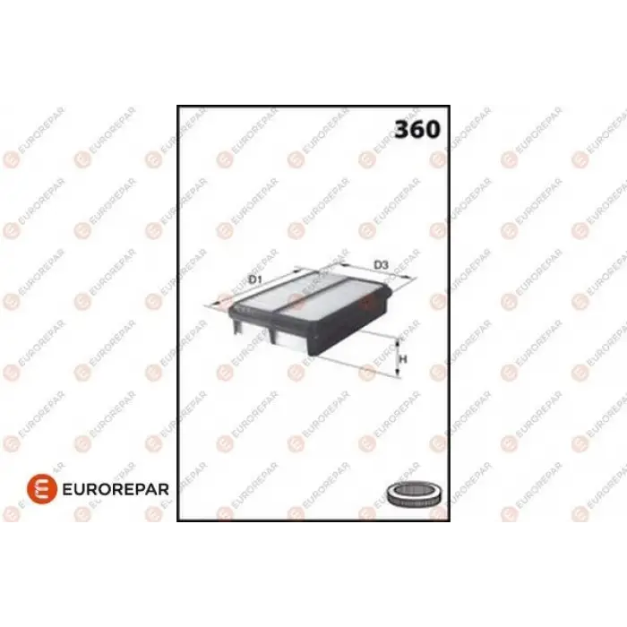 EUROREPAR 1682343080 | Hava Filtresi Mazda 2 14- / 3 1.5 13- CX3 15-