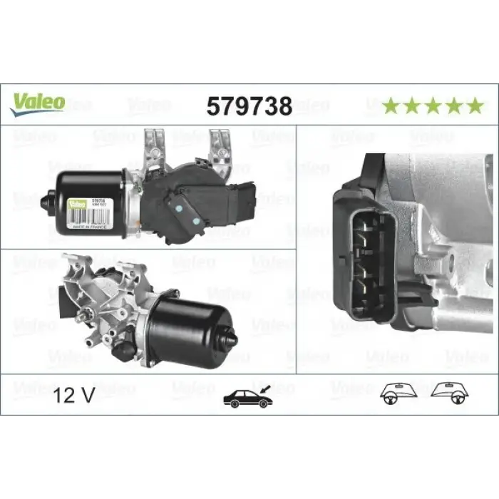 VALEO 579738 | Ön Cam Silecek Motoru Clio III