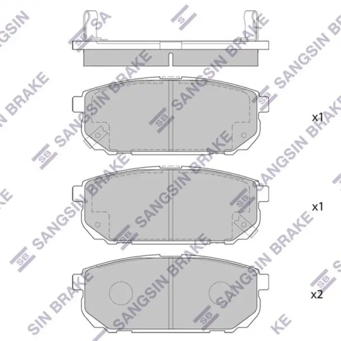 Kia Sorento Arka Fren Balatası 2002-2009 - HI-Q SP1154