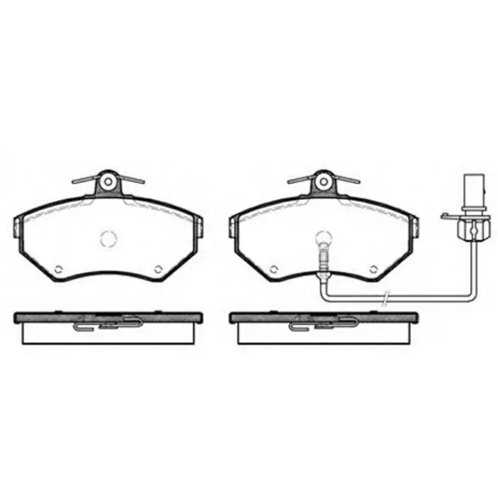 Volkswagen Passat, Audi A4 Ön Fren Balatası 1990-2005 - MGA 55206