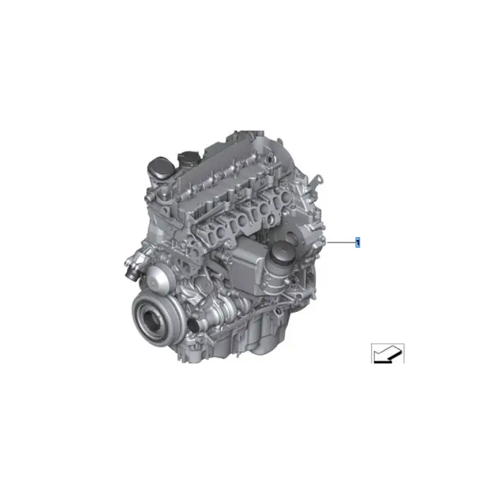 BMW 3 Serisi F30 Kasa Komple Servis Motoru Orijinal - BMW 11002467189