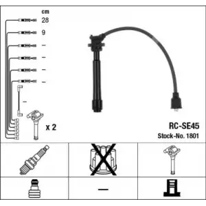 Suzuki Vitara, SX4, Swift, Grand Buji Kablosu 1.6 1998-2005 - NGK 1801