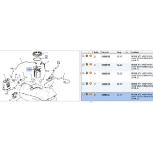 MOPAR 13592131 | Yakıt Depo Şamandırası Aveo 2012-