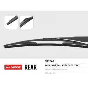 SILBAK SP12AR | Arka Silecek Süpürgesi 300 Mm Corsa Insignia Mokka 07-