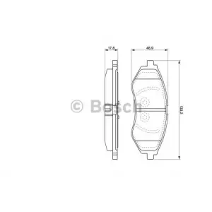 BOSCH 0986424818 | Ön Fren Balatası Chevrolet Kalos Aveo 03-11