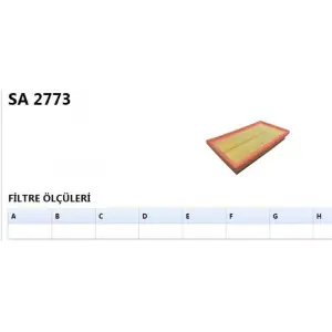 SARDES SA2773 | Hava Filtresi Corolla 19-