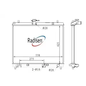 RADİSEN RR617402 | Radyatör Daihatsu Terios 1.5 06-OTOMATIK +Manuel