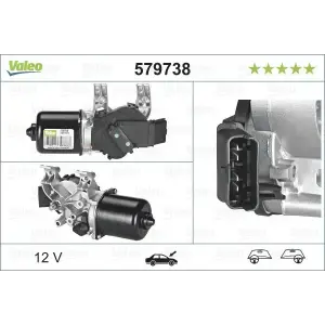 VALEO 579738 | Ön Cam Silecek Motoru Clio III