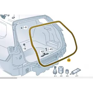 Volkswagen Passat B8 Kasa Bagaj Kapak Fitili - VAG ORJINAL 3G9827705C