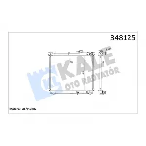Suzuki Grand Vitara Manuel Motor Su Radyatörü 1.6 G16B - KALE 348125