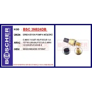 Ford Focus Direksiyon Pompa Müşürü 1998-2011 - BSC 3N824DB