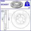DELPHI BG3620T | Ön Disk Peugeot Berlingo II PARTNER II P208 2008-