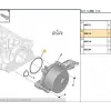 PSA 455616 | Vakum Pompa Contası P206 C3 Fiesta Skt Kutu İçinde 02-08