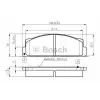 BOSCH 0986TB2002 | Ön Fren Balatası Fiat Dks M131 Slx Kartal Şahin Doğan