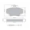 MGA 55300 | Ön Balata R9 Clio I Symbol