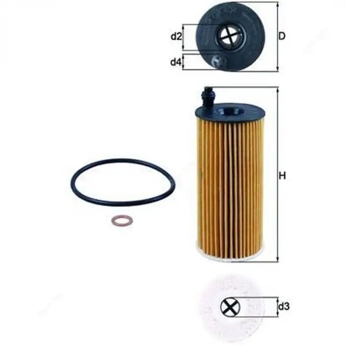 MAHLE MAH.OX404D YAĞ FİLTRESİ N47
