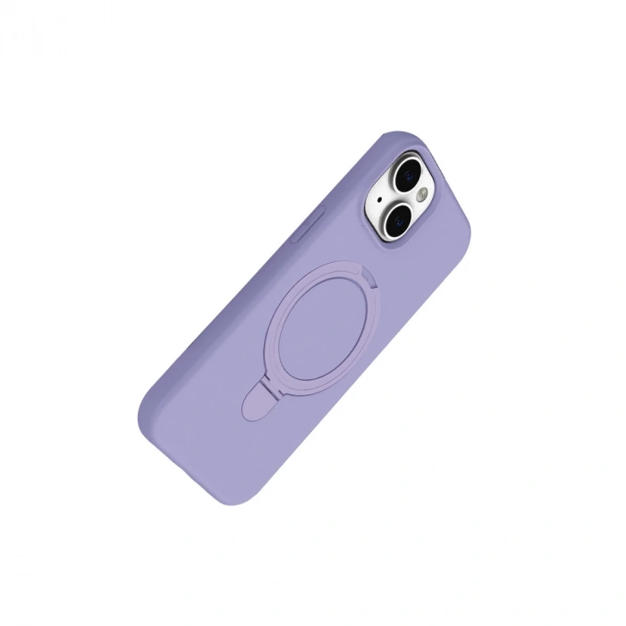 Apple İphone 14 Regal Magsafe Standlı Kapak - Lila